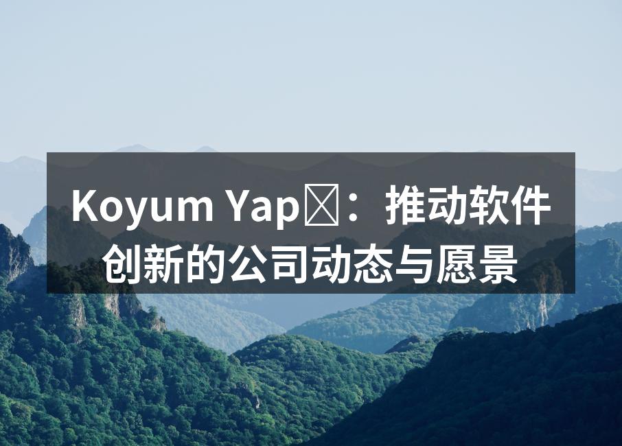 Koyum Yapı：推动软件创新的公司动态与愿景